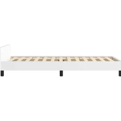 vidaXL Bedframe met hoofdeinde zonder matras 80x200 cm wit