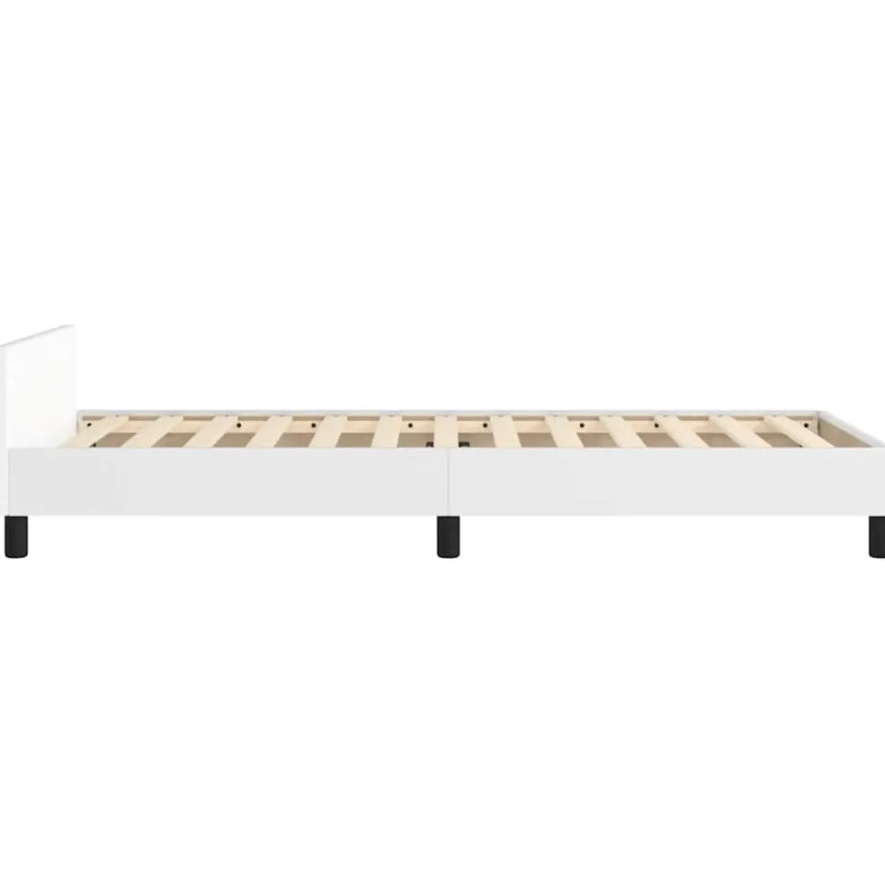 vidaXL Bedframe met hoofdeinde zonder matras 80x200 cm wit