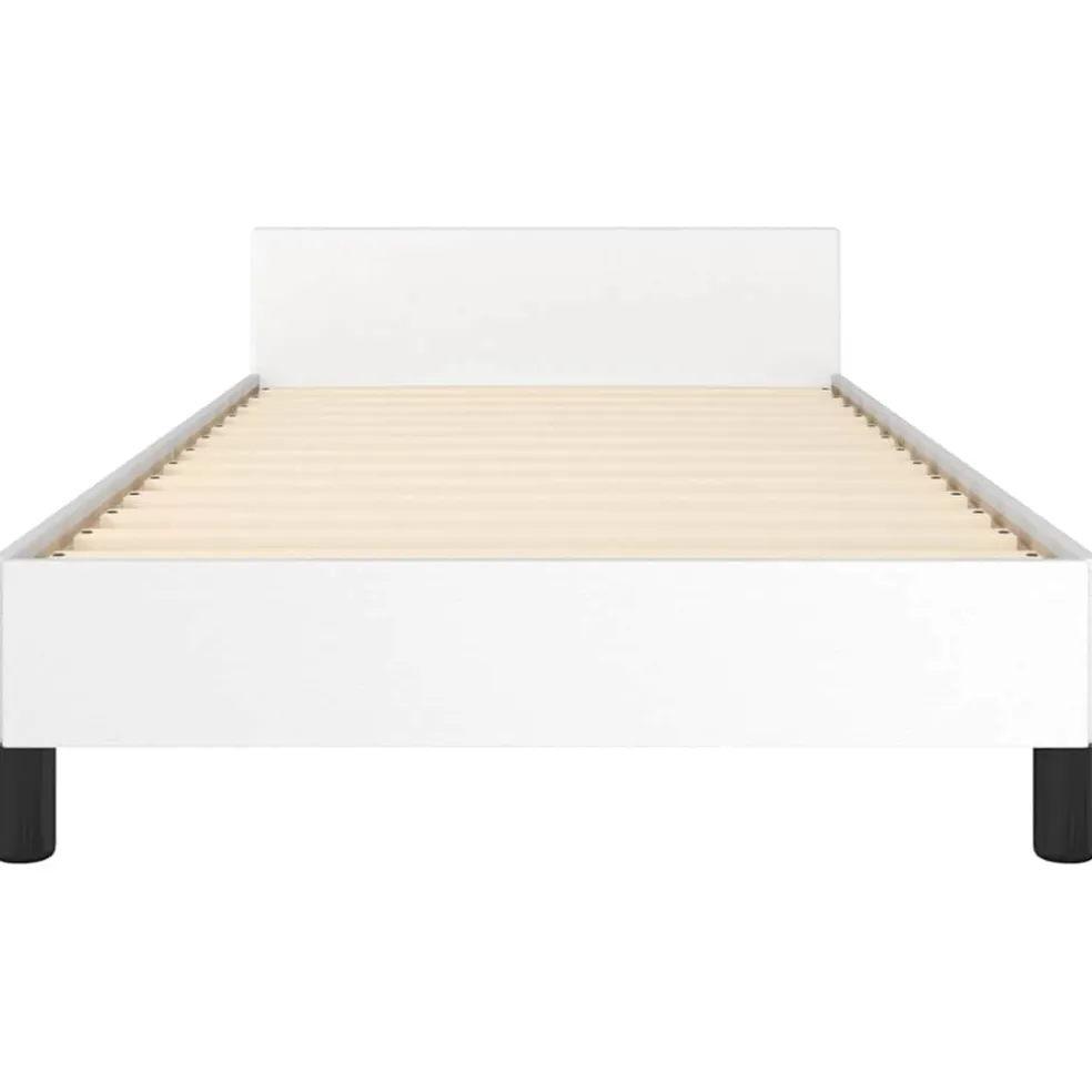 vidaXL Bedframe met hoofdeinde zonder matras 80x200 cm wit