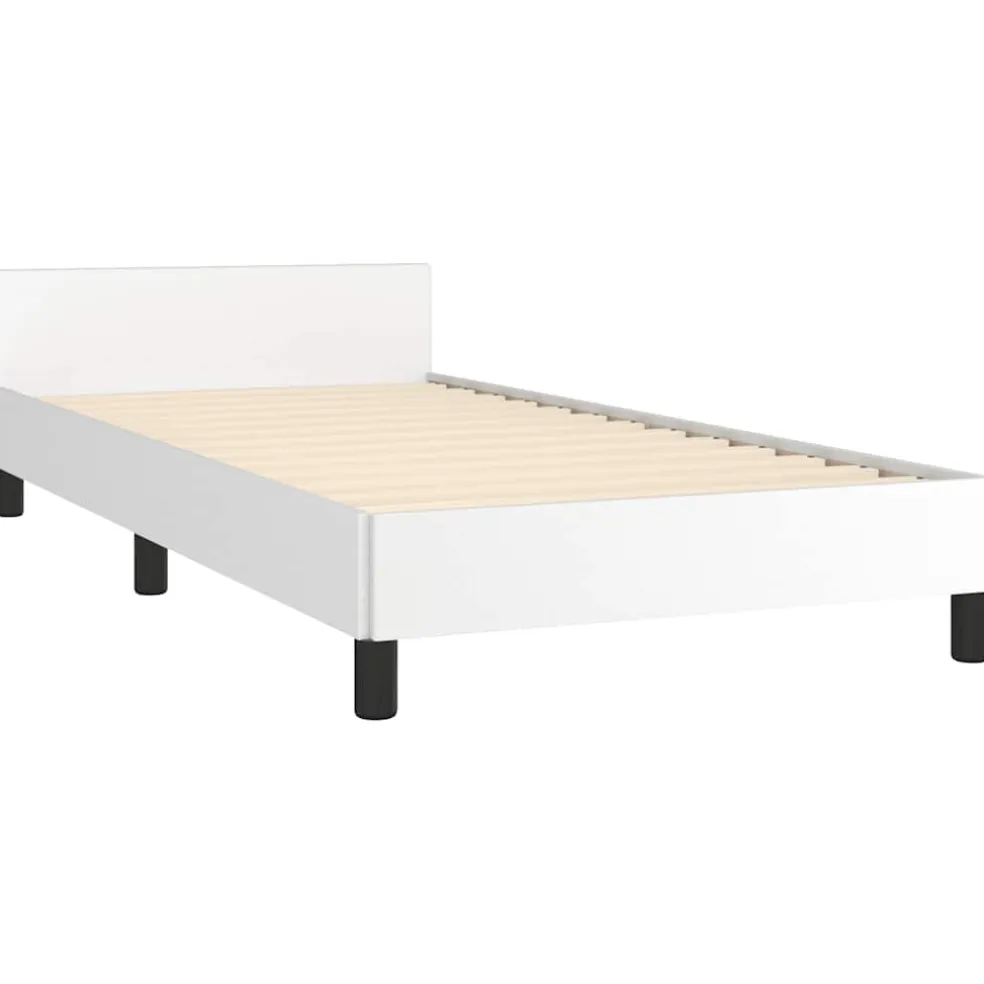 vidaXL Bedframe met hoofdeinde zonder matras 80x200 cm wit