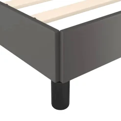 vidaXL Bedframe met hoofdeinde zonder matras 80x200 cm grijs