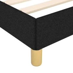 vidaXL Bedframe met hoofdeinde zonder matras 80x200 cm stof zwart