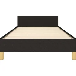 vidaXL Bedframe met hoofdeinde zonder matras 80x200 cm stof zwart