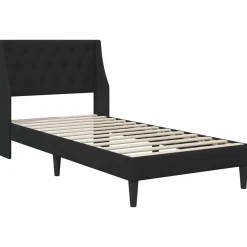 vidaXL Bedframe met hoofdeinde Zwart 80 x 200 cm Fluweel