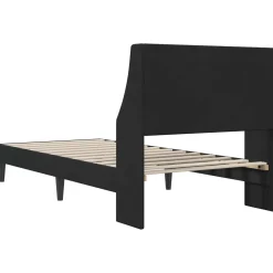 vidaXL Bedframe met hoofdeinde Zwart 80 x 200 cm Fluweel