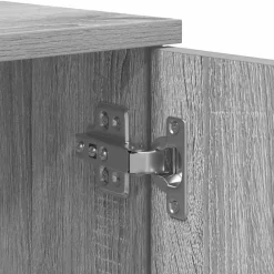 vidaXL Bedframe met lade Grijs Sonoma 90 x 200 cm Bewerkt hout