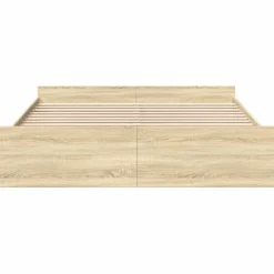vidaXL Bedframe met lades bewerkt hout sonoma eikenkleurig 200x200 cm