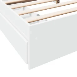 vidaXL Bedframe met lades bewerkt hout wit 200x200 cm