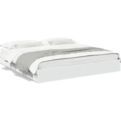 vidaXL Bedframe met lades bewerkt hout wit 200x200 cm