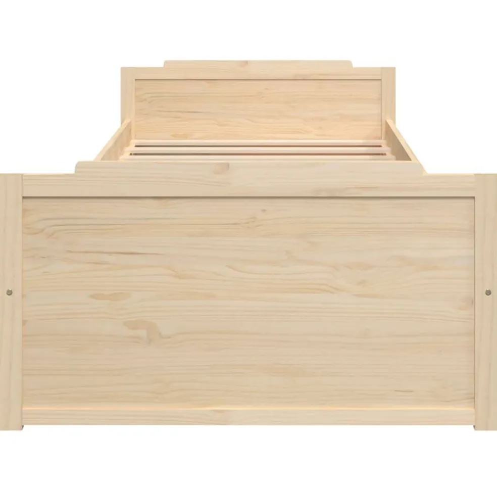 vidaXL Bedframe met lades massief grenenhout 90x200 cm