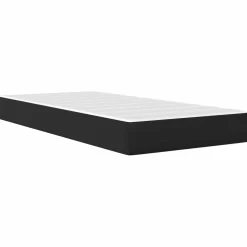 vidaXL Bedframe met matras 90 x 190 cm Zwart