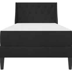 vidaXL Bedframe met matras Zwart 80 x 200 cm Fluweel