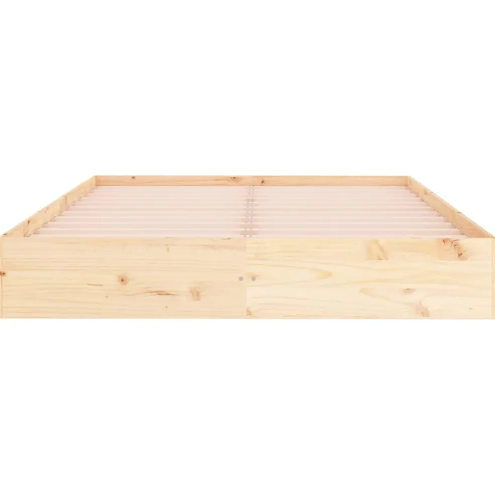 vidaXL Bedframe zonder matras massief hout 200x200 cm