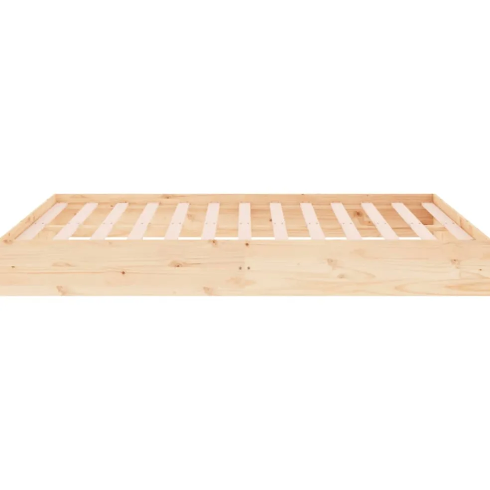 vidaXL Bedframe zonder matras massief hout 200x200 cm