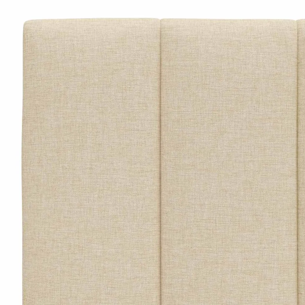 vidaXL Bedframe zonder matras "Hanko" 80x200 cm stof crèmekleurig