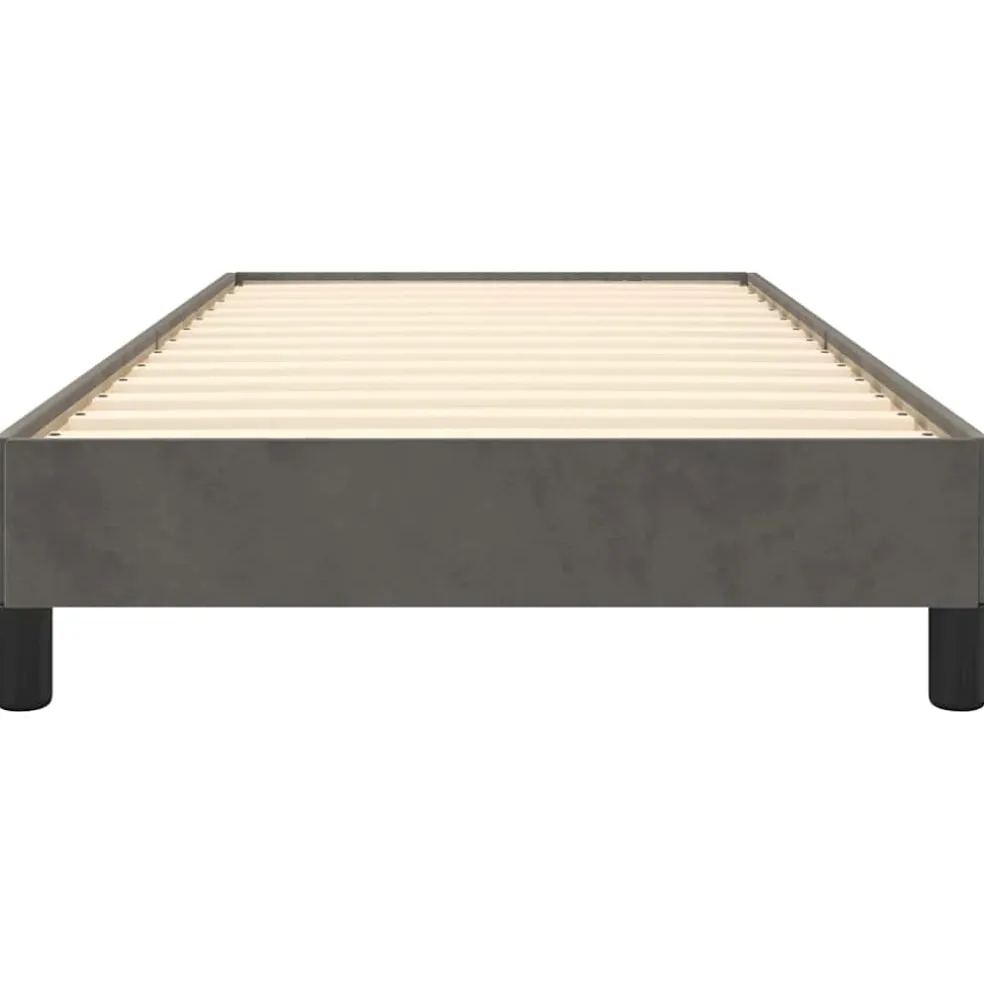 vidaXL Bedframe zonder matras 80x200 cm fluweel donkergrijs