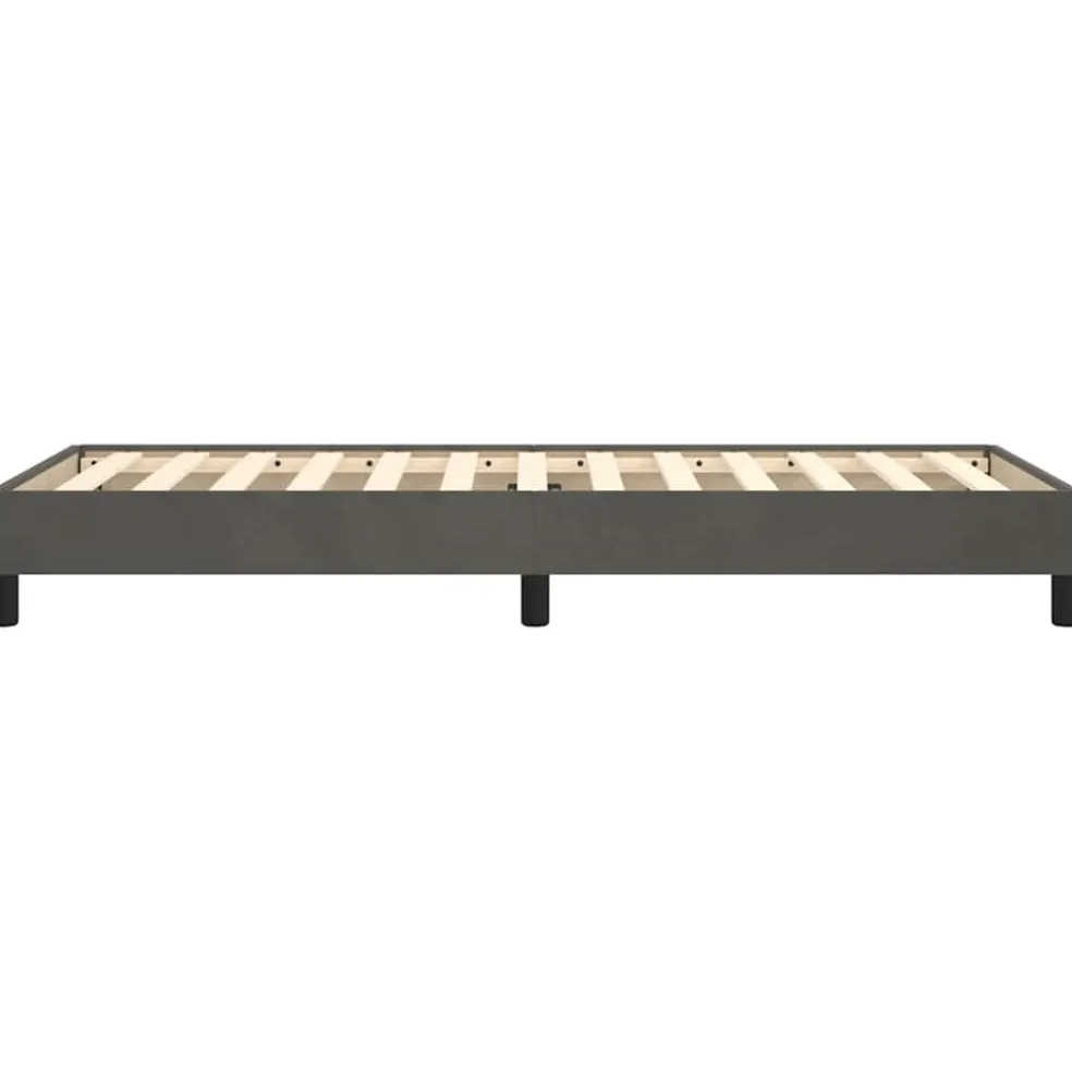 vidaXL Bedframe zonder matras 80x200 cm fluweel donkergrijs