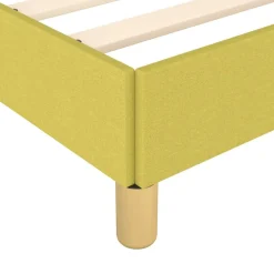 vidaXL Bedframe zonder matras 100x200 cm stof groen