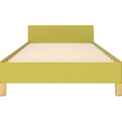 vidaXL Bedframe zonder matras 100x200 cm stof groen