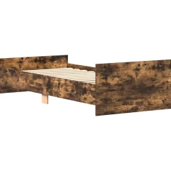 vidaXL Bedframe zonder matras hout gerookt eikenkleurig 90x200 cm