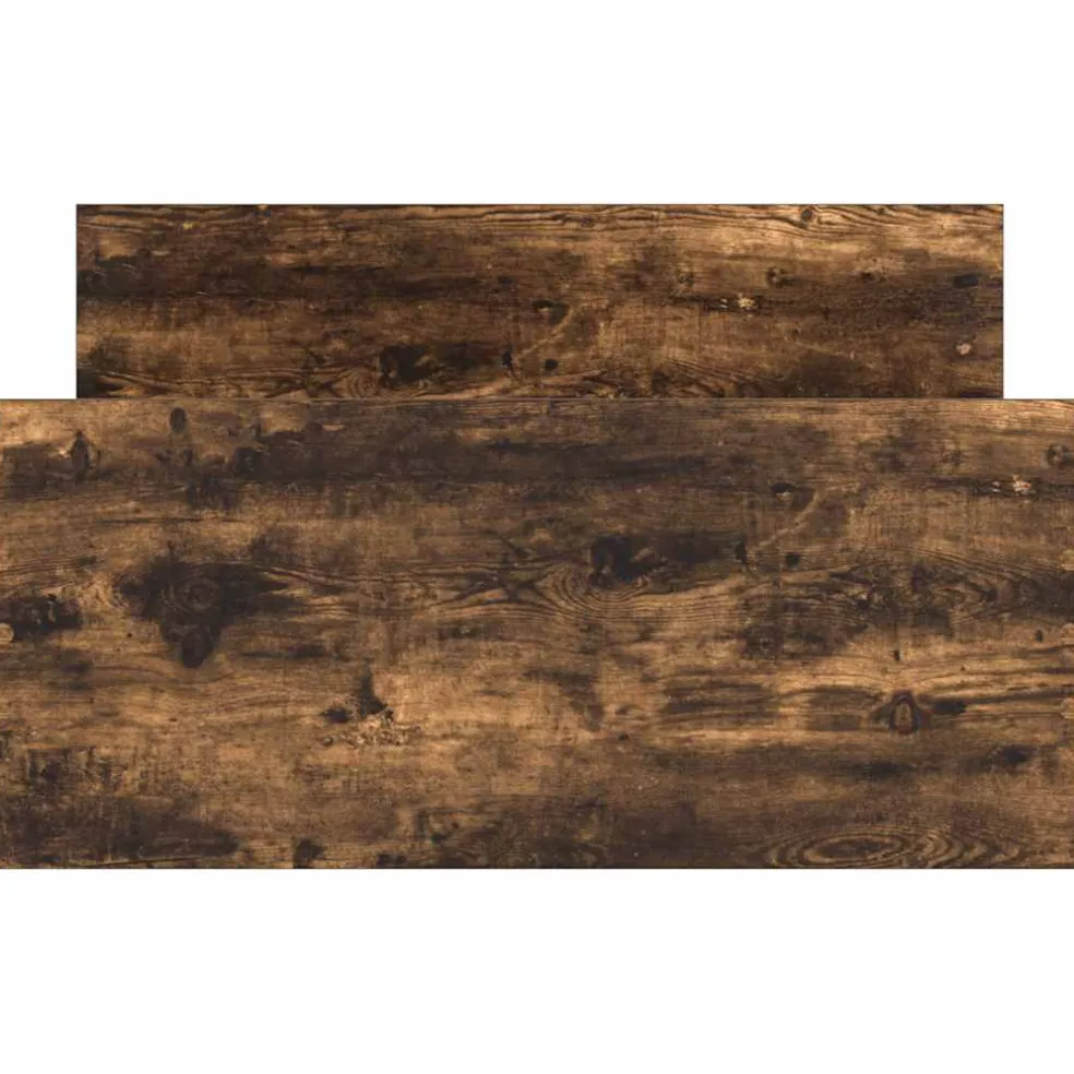 vidaXL Bedframe zonder matras hout gerookt eikenkleurig 90x200 cm