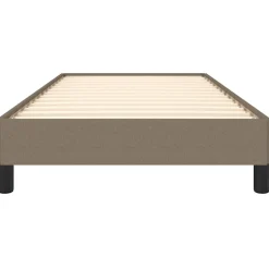 vidaXL Bedframe zonder matras 80x200 cm stof taupe