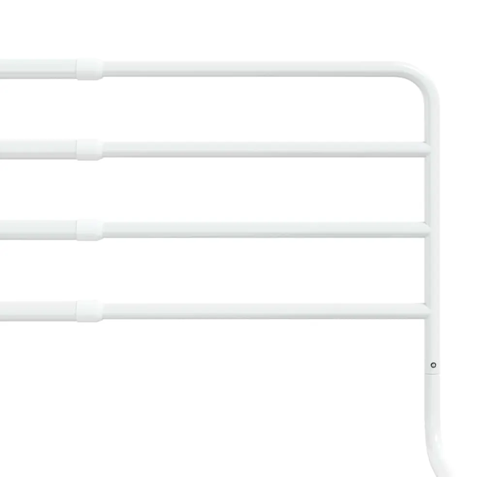 vidaXL Bedhekje peuter (76-137)x55 cm ijzer wit