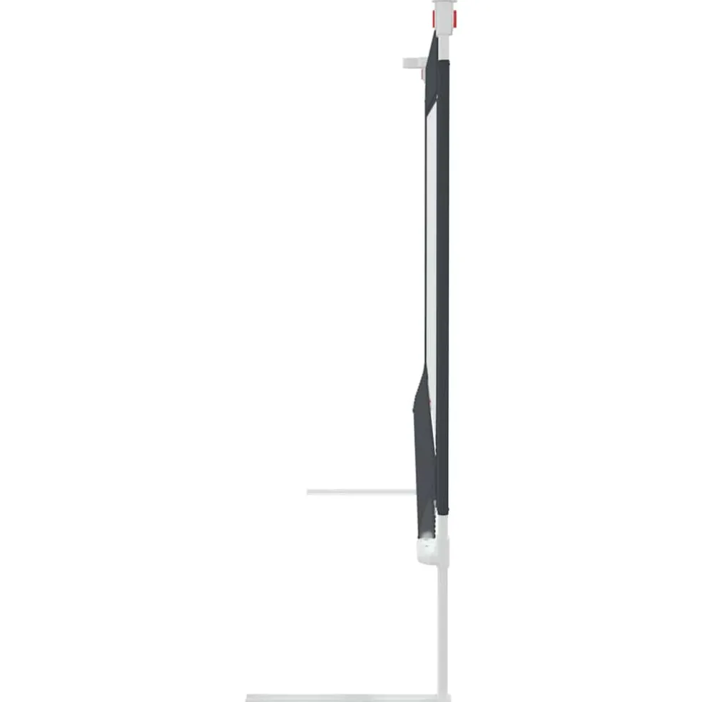 vidaXL Bedhekje peuter 90x25 cm stof donkergrijs