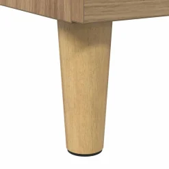 vidaXL Bedkast Artisan Eiken 40 x 35 x 50 cm Bewerkt hout