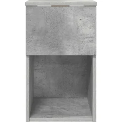vidaXL Bed kast Betongrijs 29 x 31,5 x 49 cm Bewerkt hout