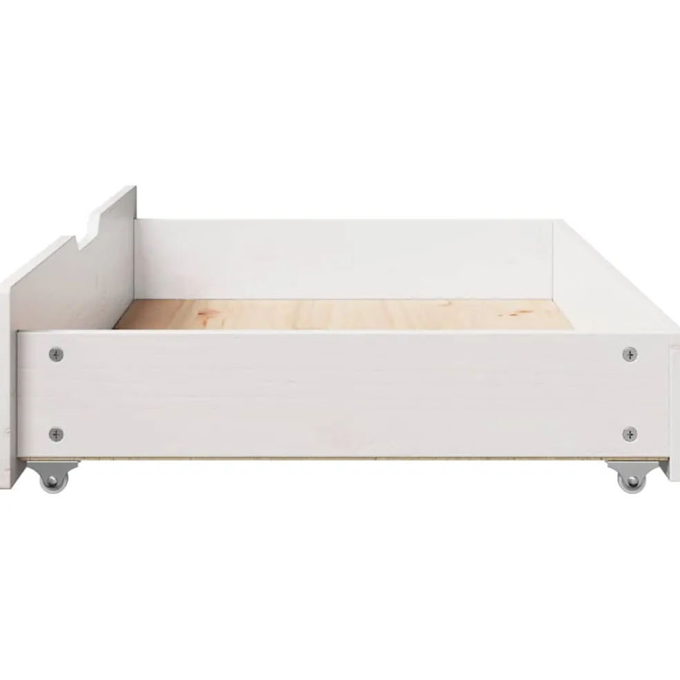 vidaXL Bedlades 2 st 95x55x17 cm massief grenenhout