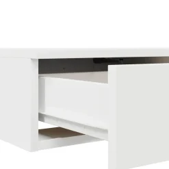 vidaXL Bedlades Wit 100 x 36,5 x 16,5 cm Bewerkt hout