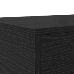 vidaXL Bedlades Zwart Eiken 100 x 36,5 x 16,5 cm Bewerkt hout