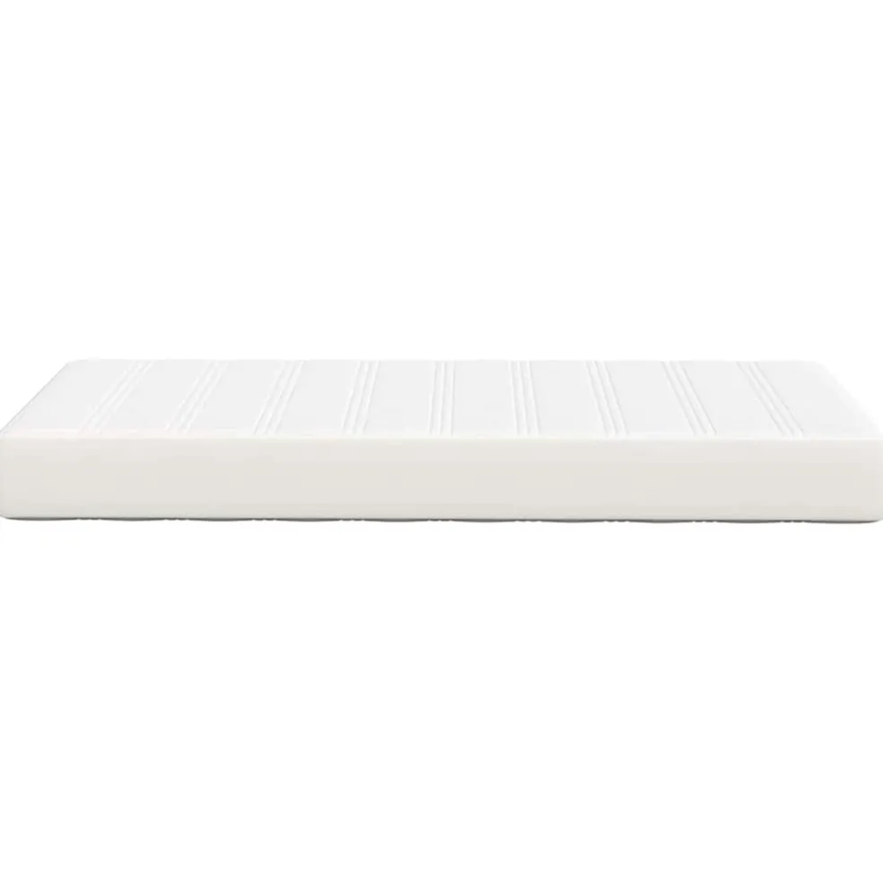 vidaXL Bedmatras met matras Crème 80 x 200 cm Stof