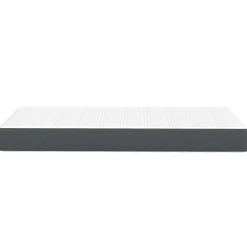 vidaXL Bedmatras met matras Grijs 80 x 200 cm Stof