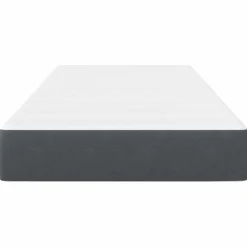 vidaXL Bedmatras met matras Grijs 80 x 200 cm Stof