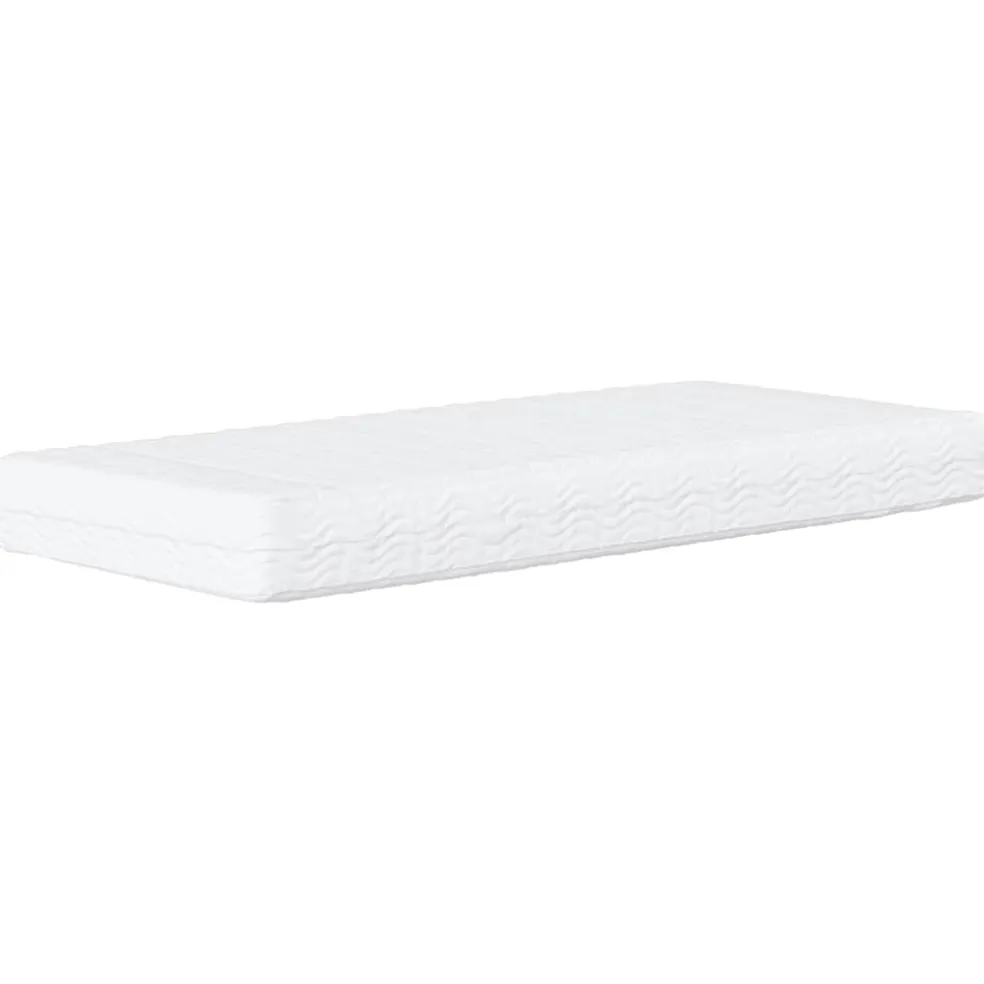 vidaXL Bed met matras "Dover" stof crèmekleurig 80x200 cm