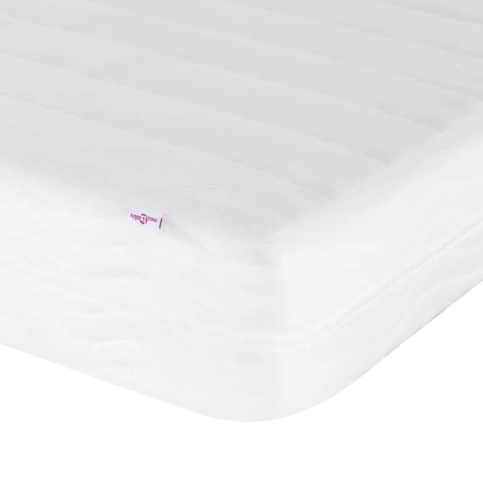 vidaXL Bed met matras "Dover" stof crèmekleurig 80x200 cm