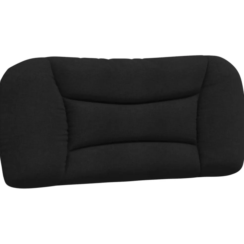 vidaXL Bed met matras "Hvar" stof zwart 80x200 cm