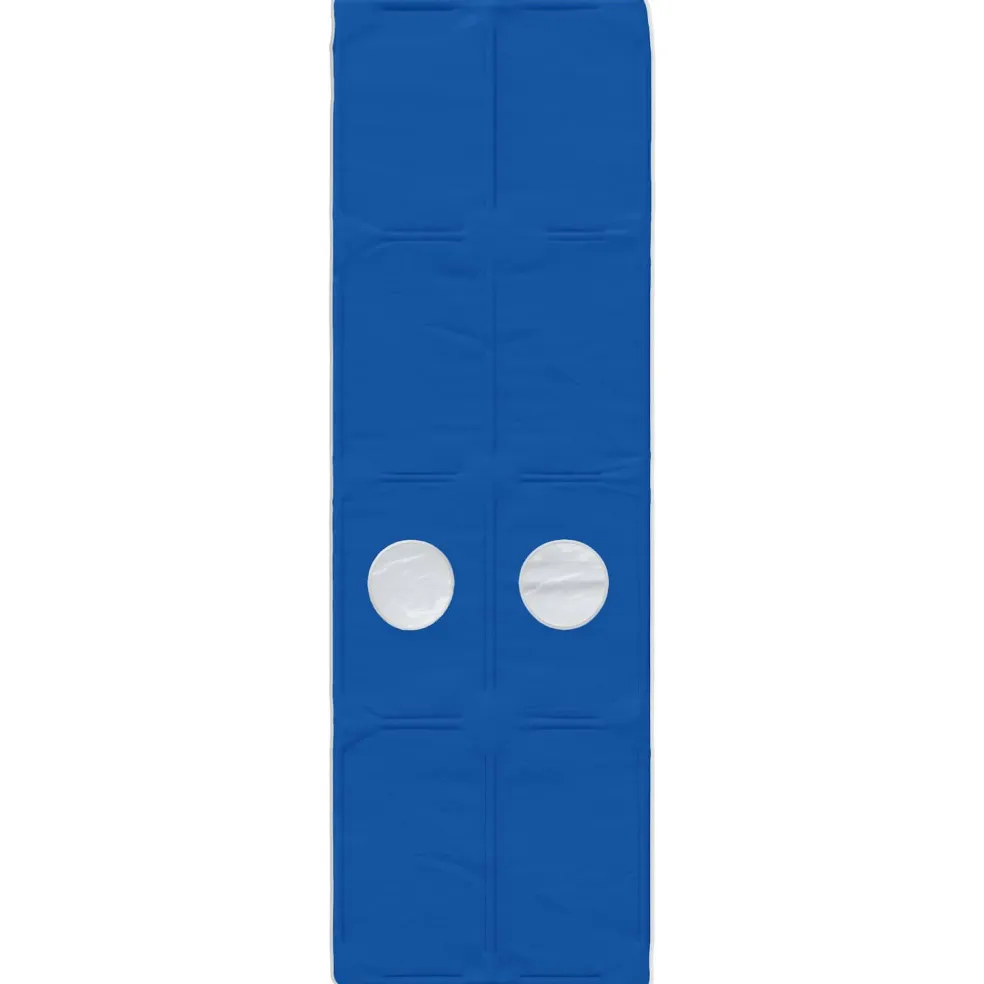 vidaXL Bedtunnel 2 st Blauw Polyester