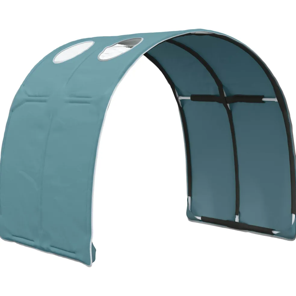 vidaXL Bedtunnel 2 st Lichtblauw Polyester