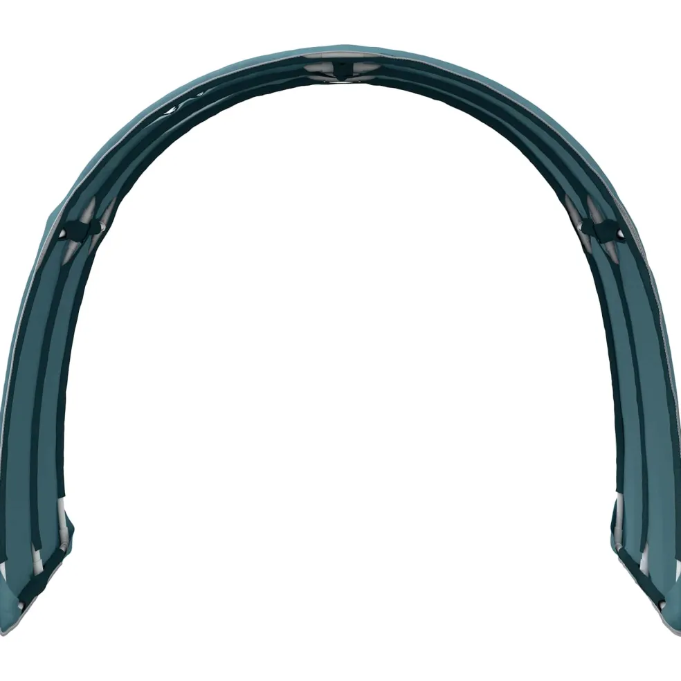 vidaXL Bedtunnel 2 st Lichtblauw Polyester