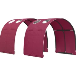vidaXL Bedtunnel 2 st Rood Polyester