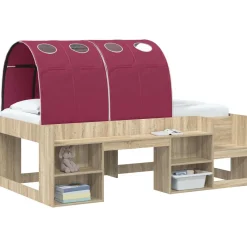 vidaXL Bedtunnel 2 st Rood Polyester