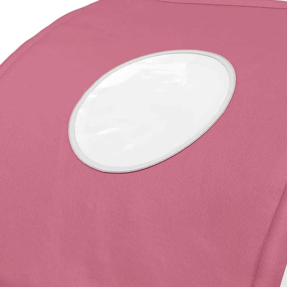 vidaXL Bedtunnel 2 st Roze Polyester