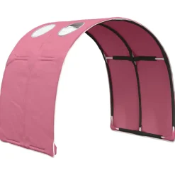 vidaXL Bedtunnel 2 st Roze Polyester