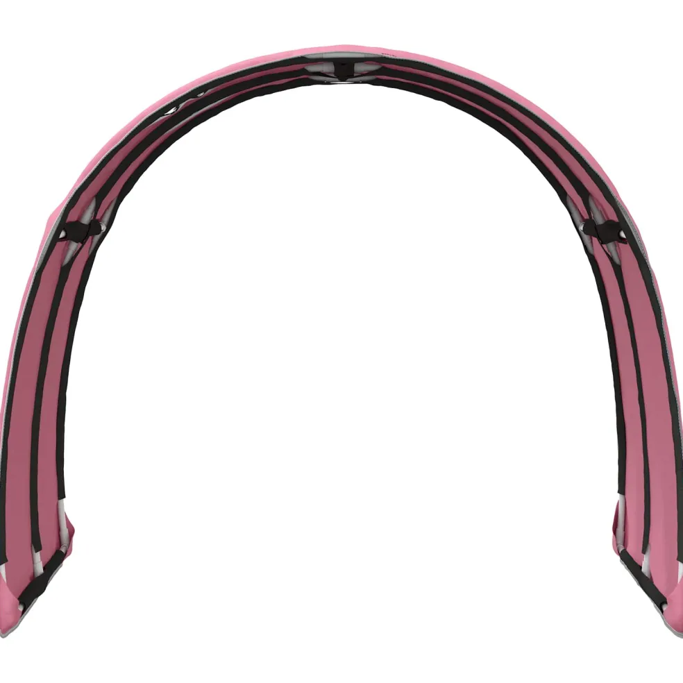 vidaXL Bedtunnel 2 st Roze Polyester