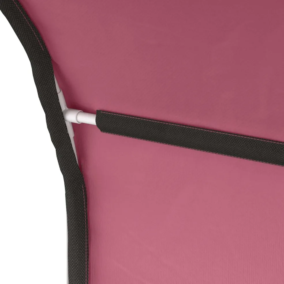 vidaXL Bedtunnel 2 st Roze Polyester