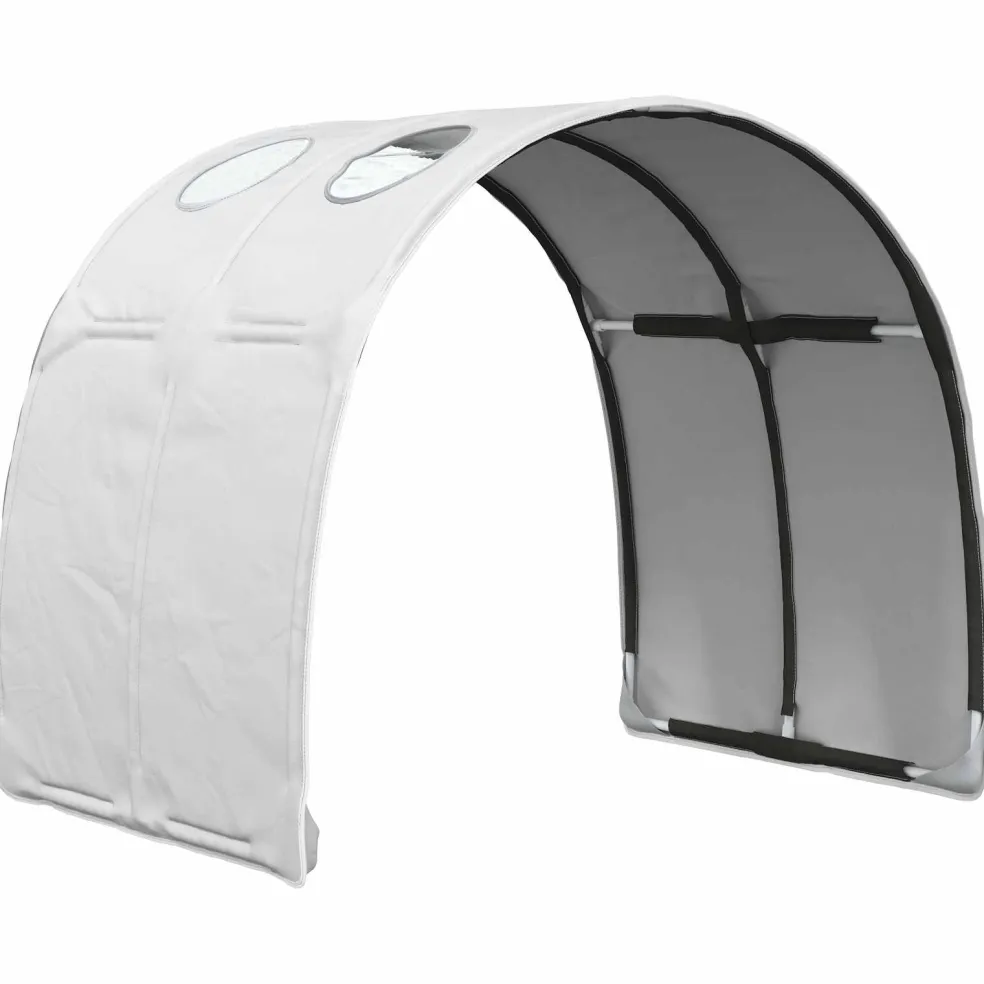 vidaXL Bedtunnel 2 st Wit Polyester