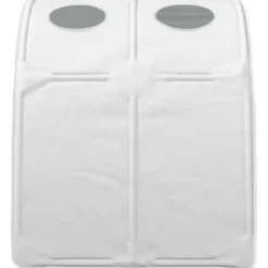 vidaXL Bedtunnel 2 st Wit Polyester